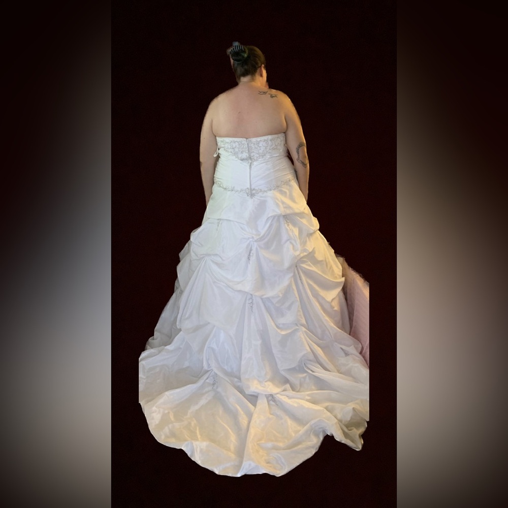 Size 26 Satin Ballgown wedding dress!